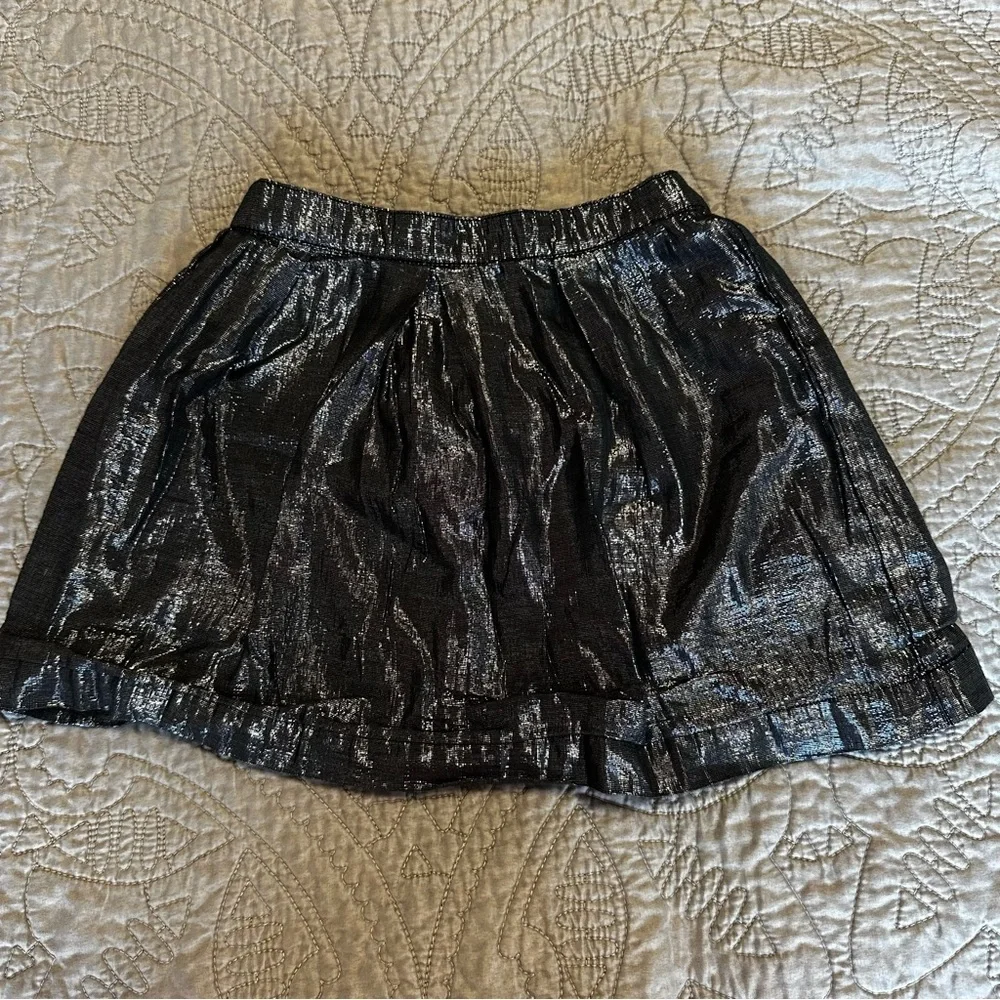 🌟3/$20🌟 Baby Gap toddler girl’s skirt metallic navy